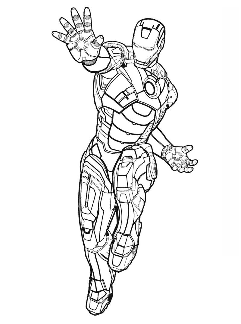 Iron Man Free For Kids Coloring Page Download Print Or Color Online For Free