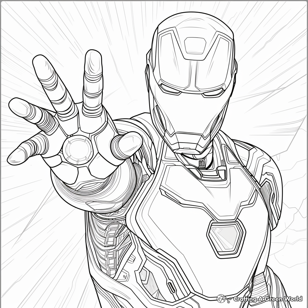 Iron Man Mark 85 Coloring Pages Free Printable 