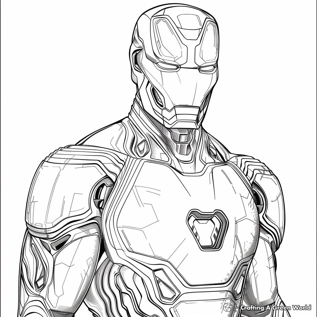 Iron Man Mark 85 Coloring Pages Free Printable 