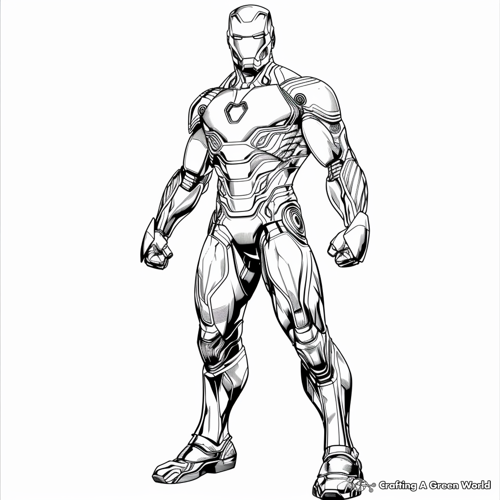 Iron Man Mark 85 Coloring Pages Free Printable 