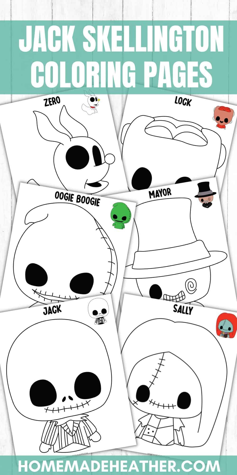 Jack Skellington Coloring Pages Printables