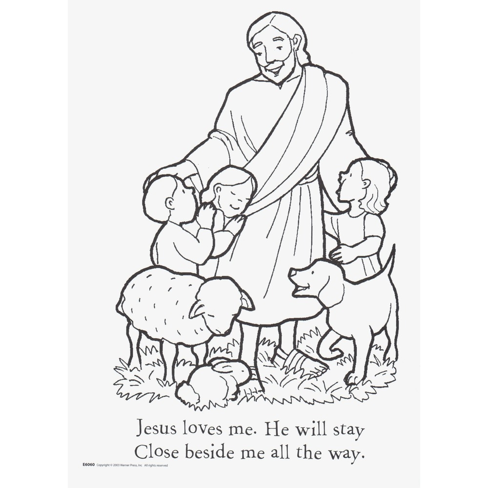 Jesus Loves Me This I Know Coloring Book Ages 2 5 The Catholic Company 