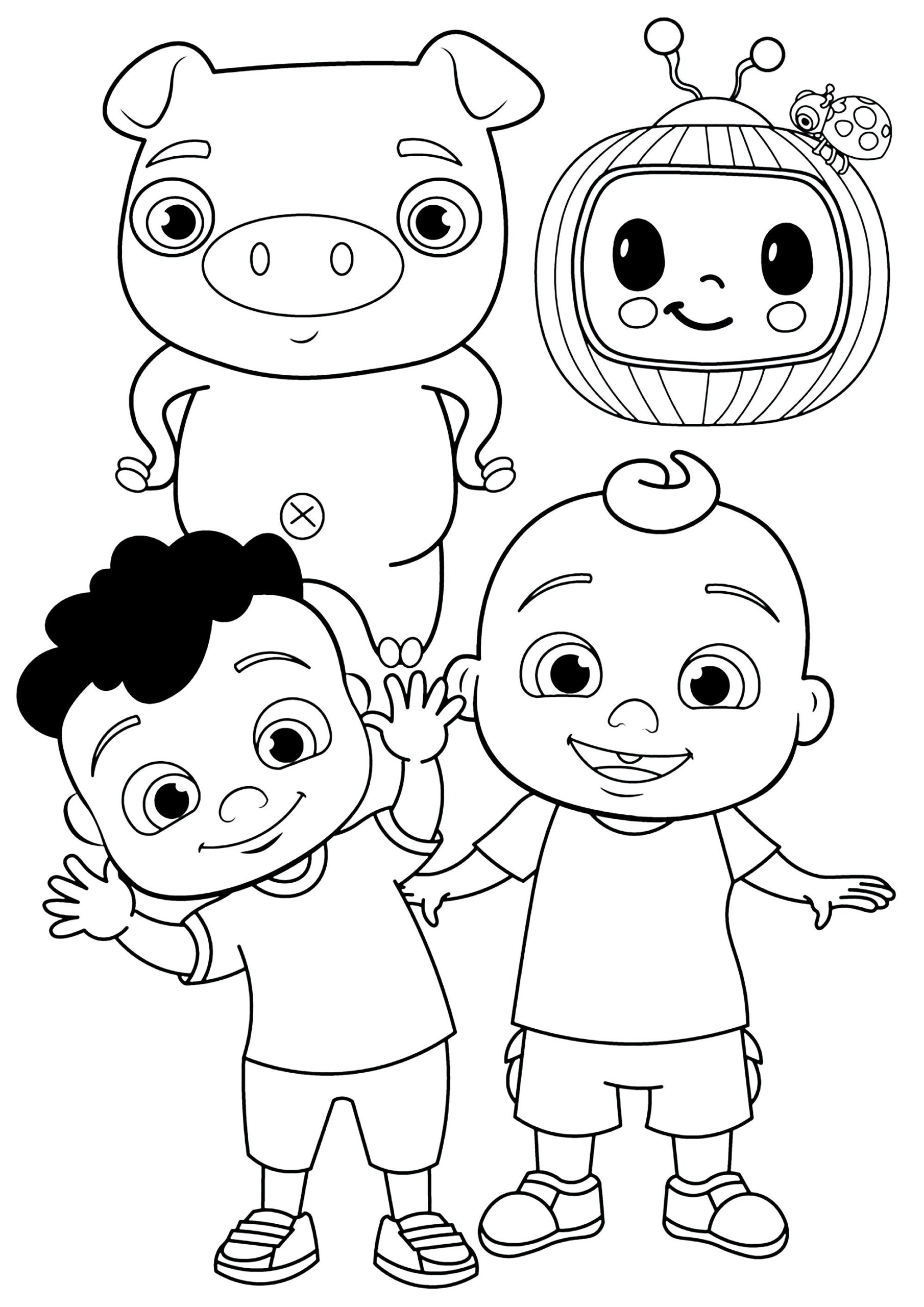 Free Cocomelon Coloring Pages