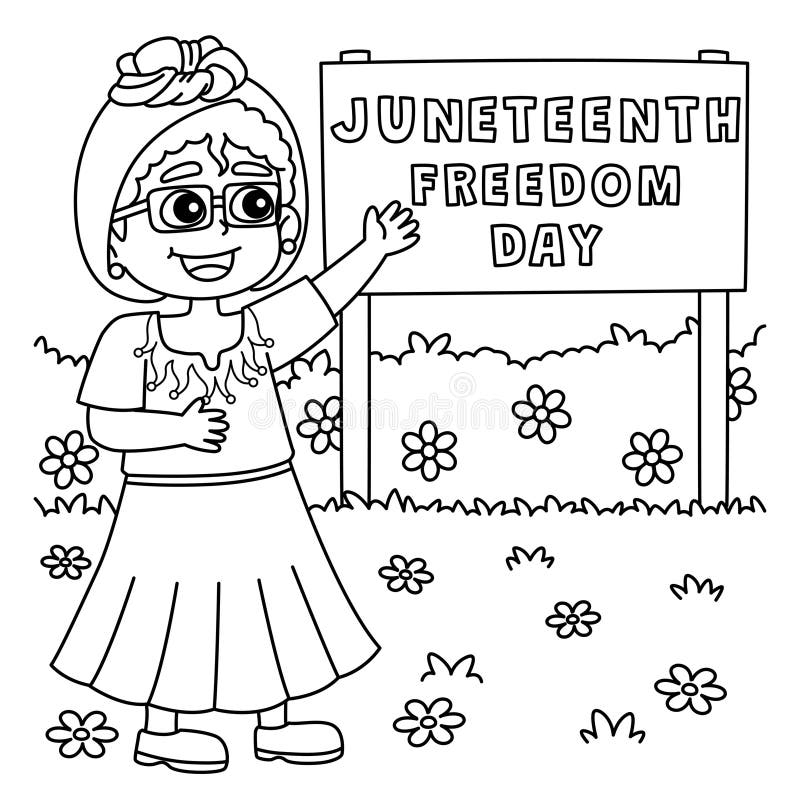 Juneteenth Coloring Stock Illustrations 162 Juneteenth Coloring 