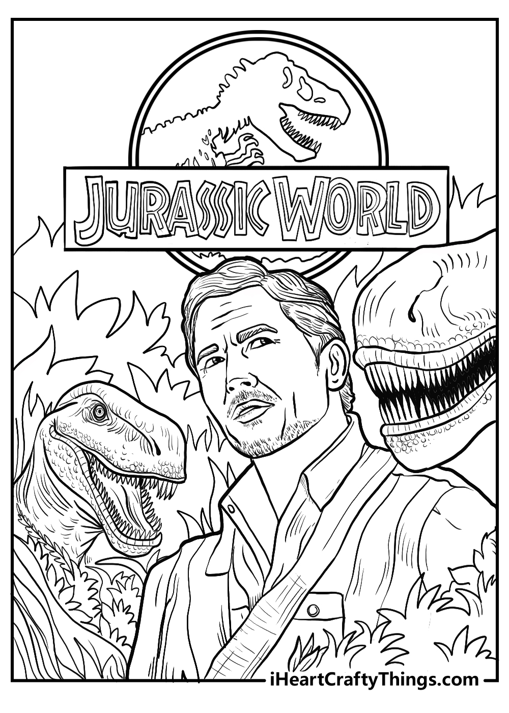 Jurassic World Printable Coloring Pages