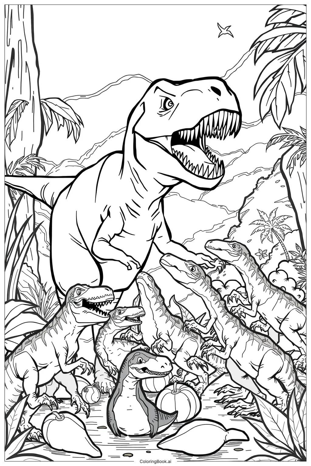 Printable Jurassic World Coloring Pages