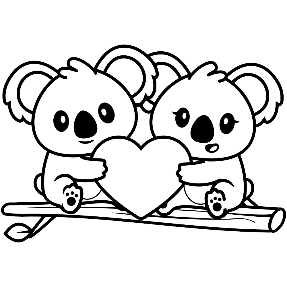 Free Koala Coloring Pages