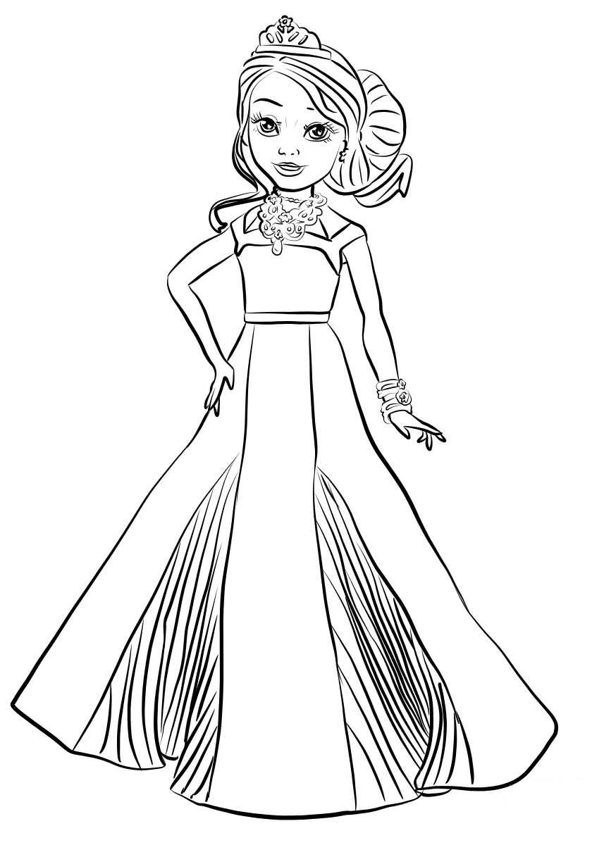 Descendants 3 Coloring Pages Printable