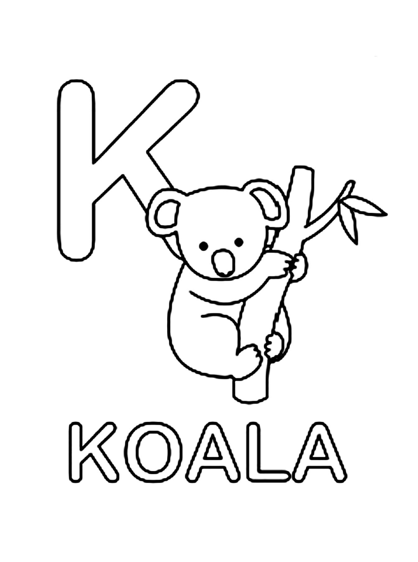 Koala 9360 Animals Free Printable Coloring Pages
