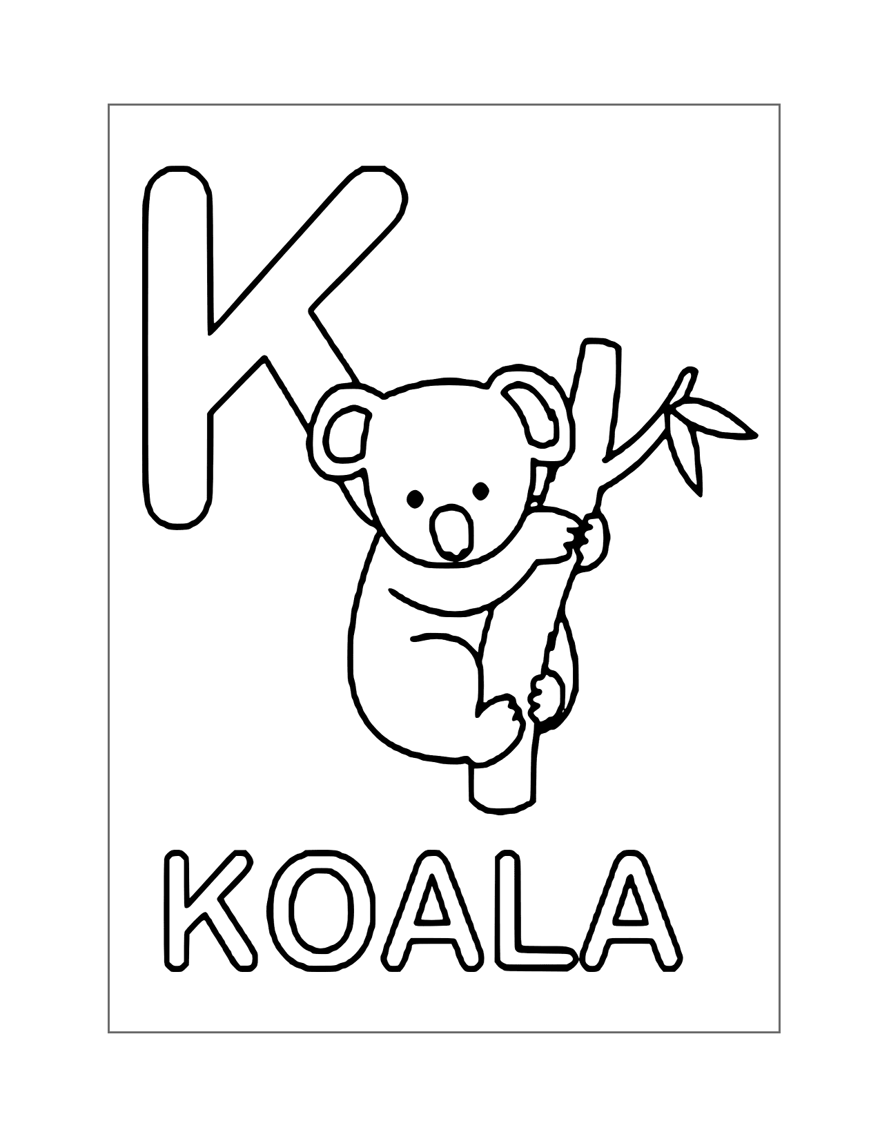 Koala Bear Coloring Pages Printable Coloring Pages FREE
