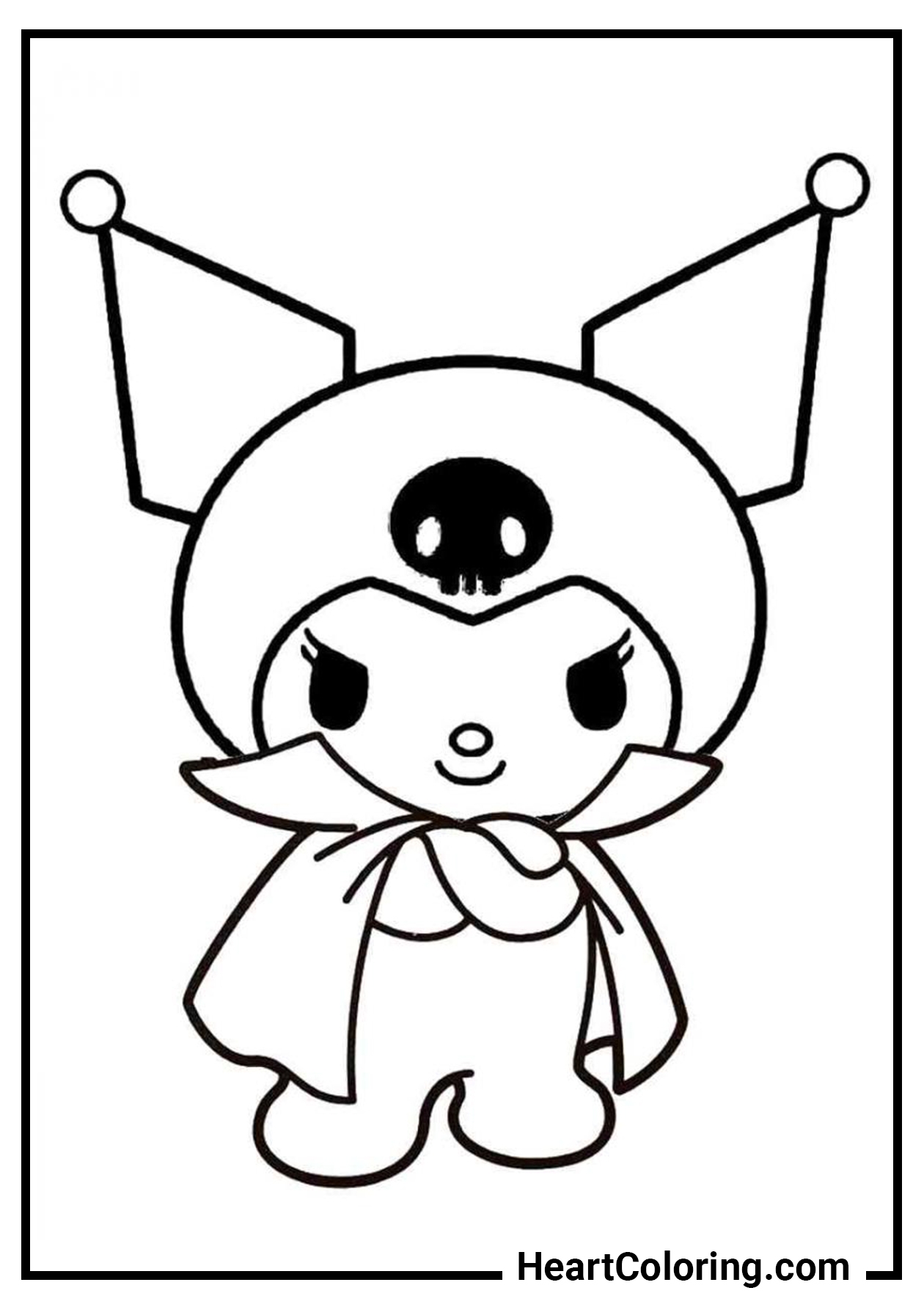 Kuromi Free Printable Coloring Pages Onegai My Melody