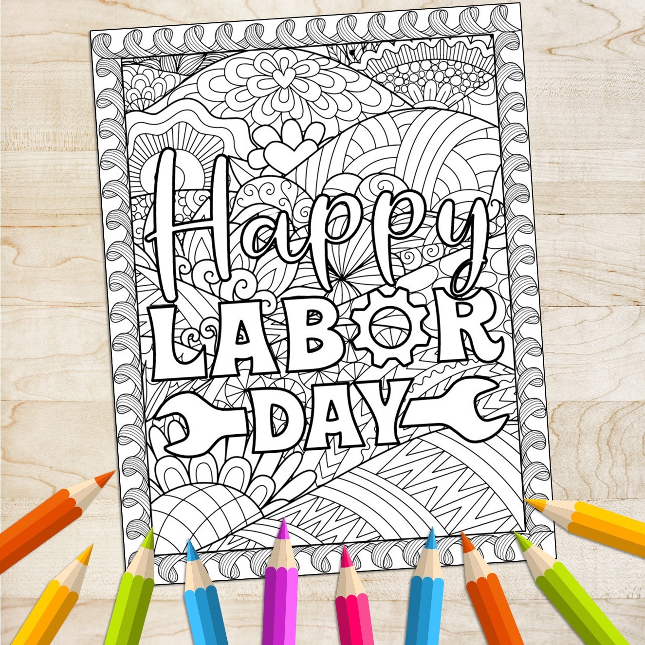 Labor Day Coloring Pages Free Printable