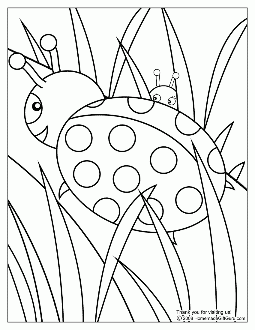 Ladybug Coloring Page Free