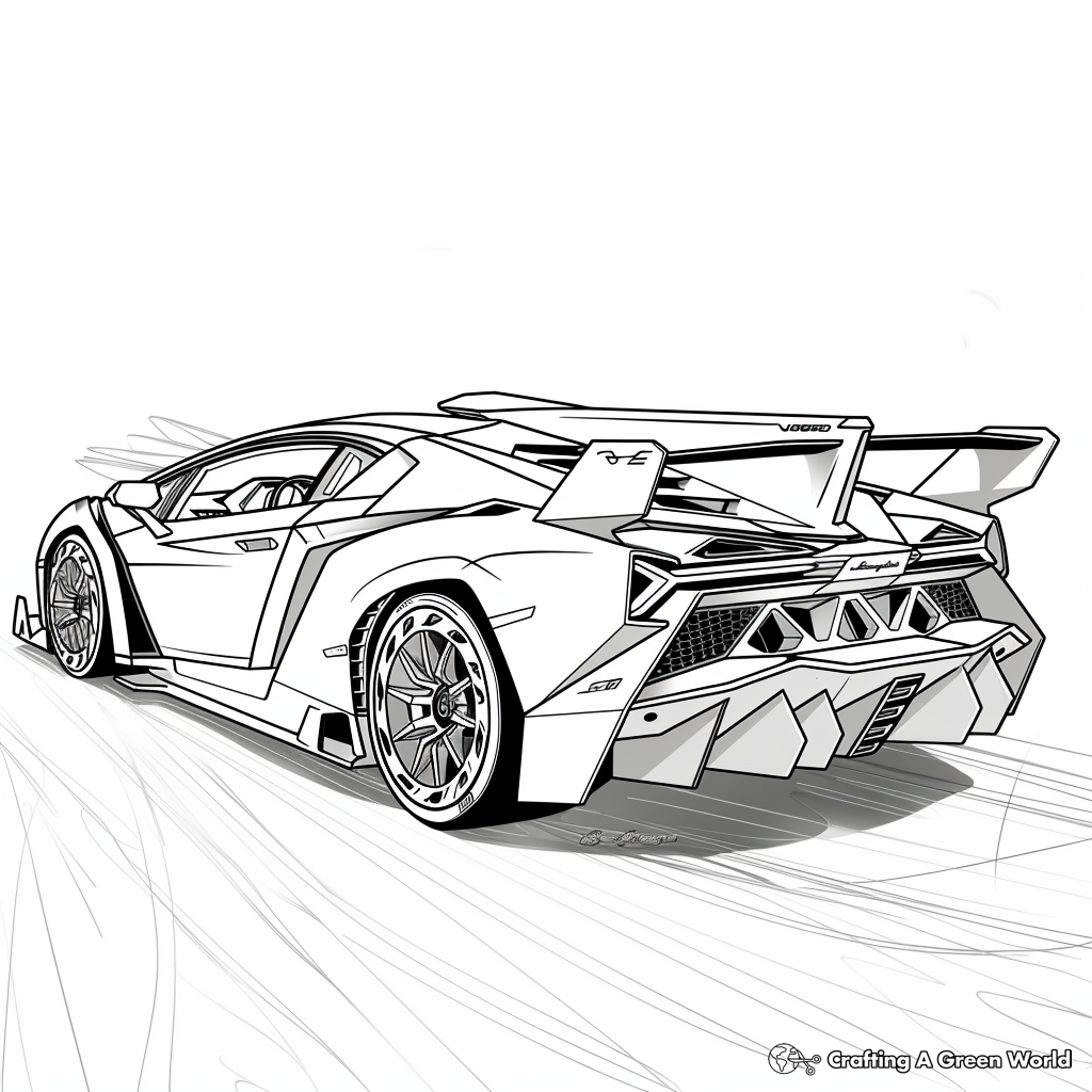 Lamborghini Coloring Pages Free Printable 