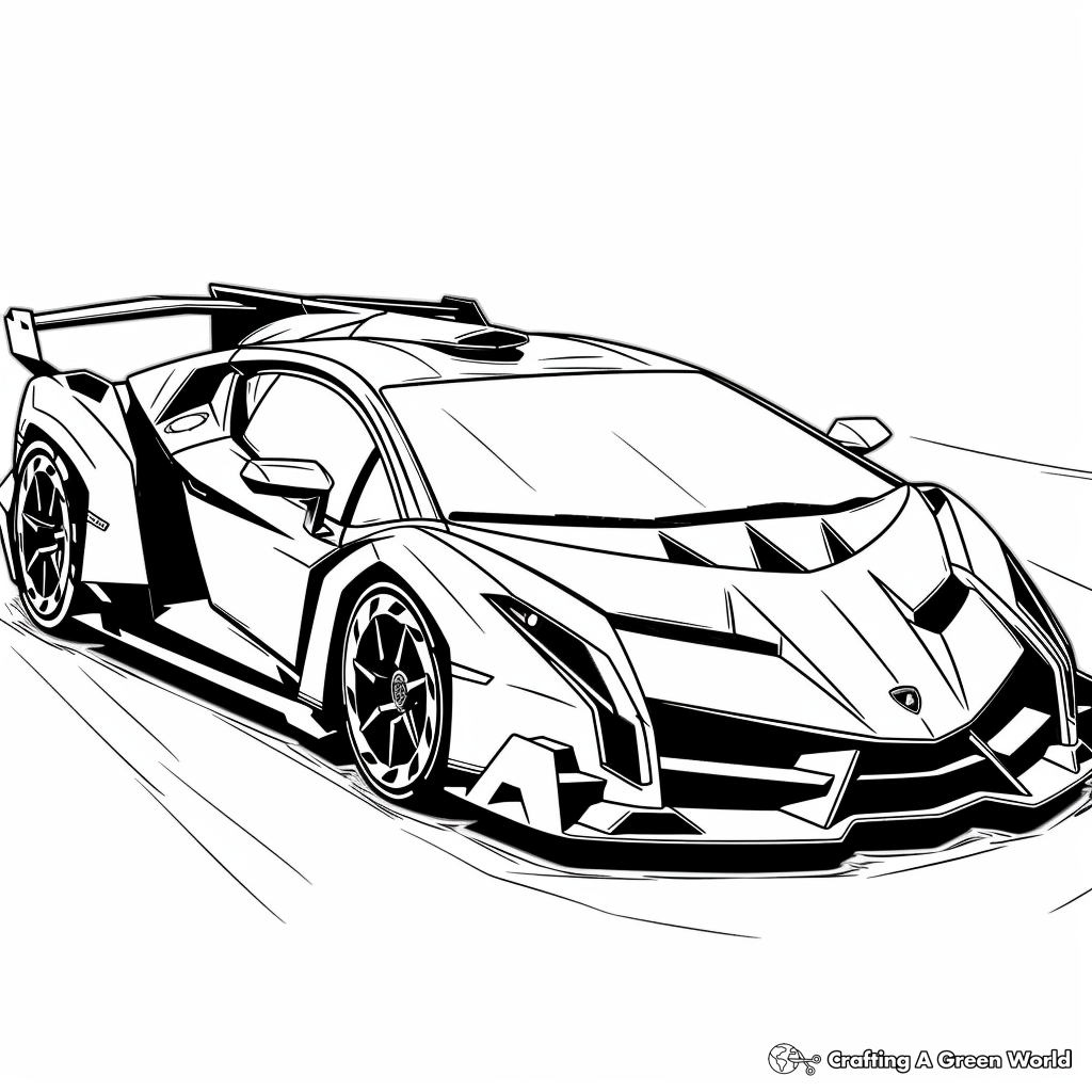 Lamborghini Coloring Pages Free U0026 Printable 