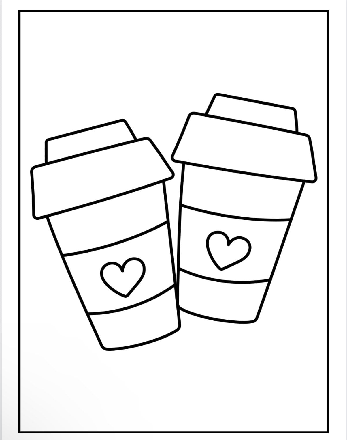 Large Food Printable Coloring Sheets Easy And Bold Craft Cut Outs 