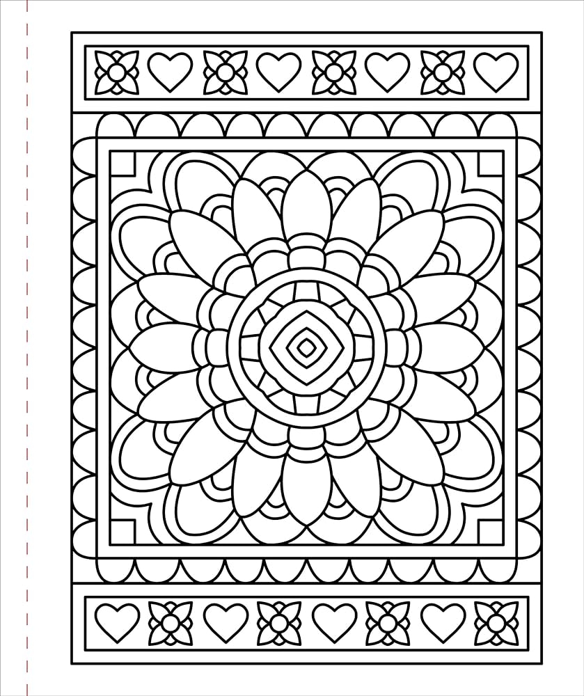 Large Print Coloring Book Color Me Calm 50 Big And Simple Designs Peter Pauper Press Amazon de Books
