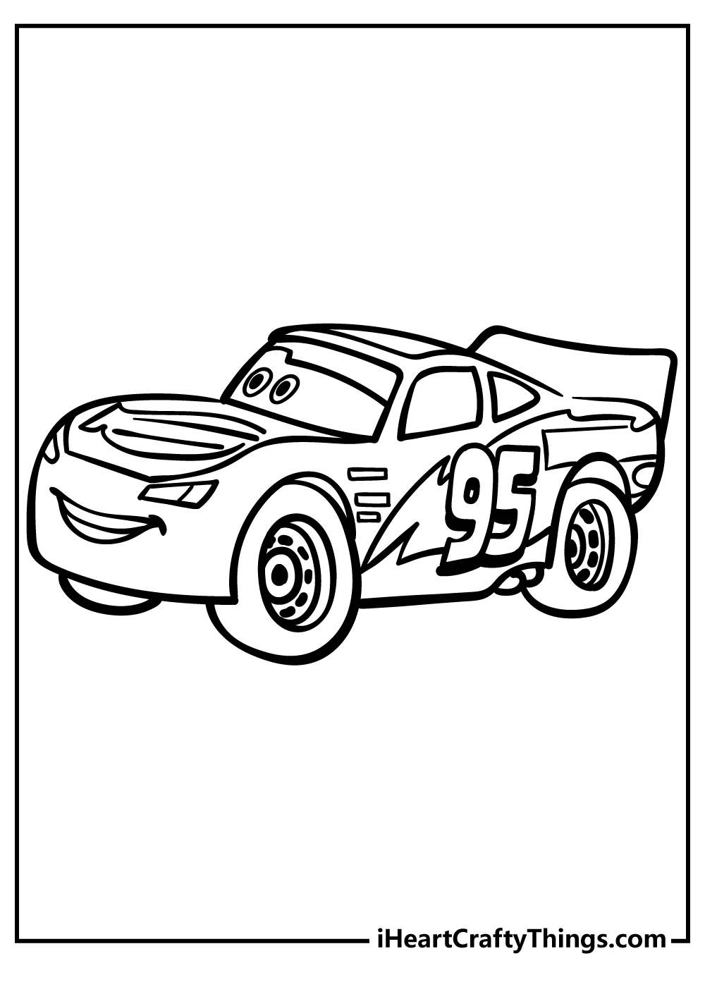 Lightning McQueen Coloring Pages 100 Free Printables 