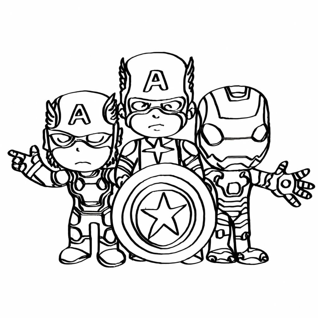 Little Avengers Coloring Page Download Print Or Color Online For Free