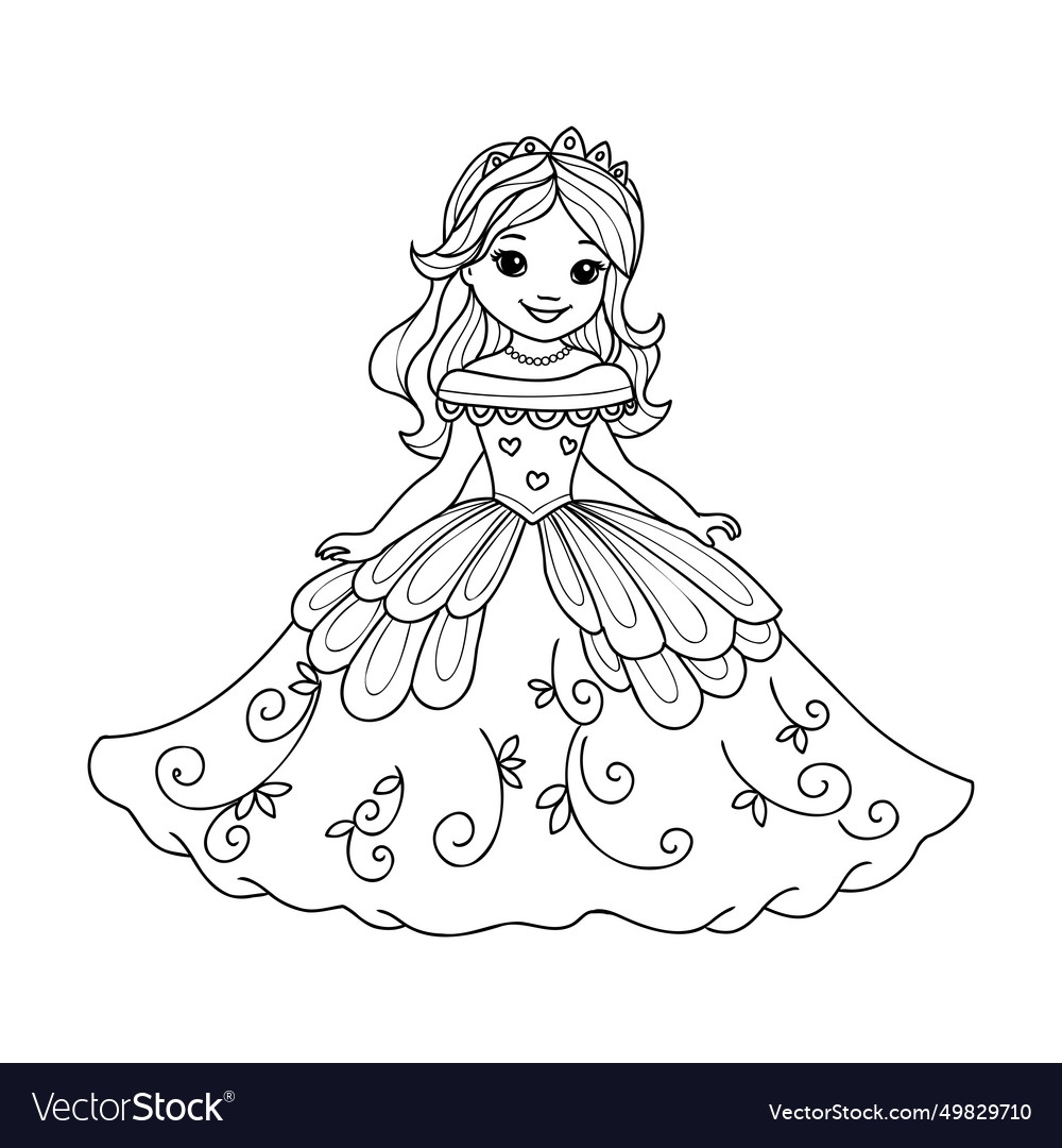 Princess Coloring Page Free Printable