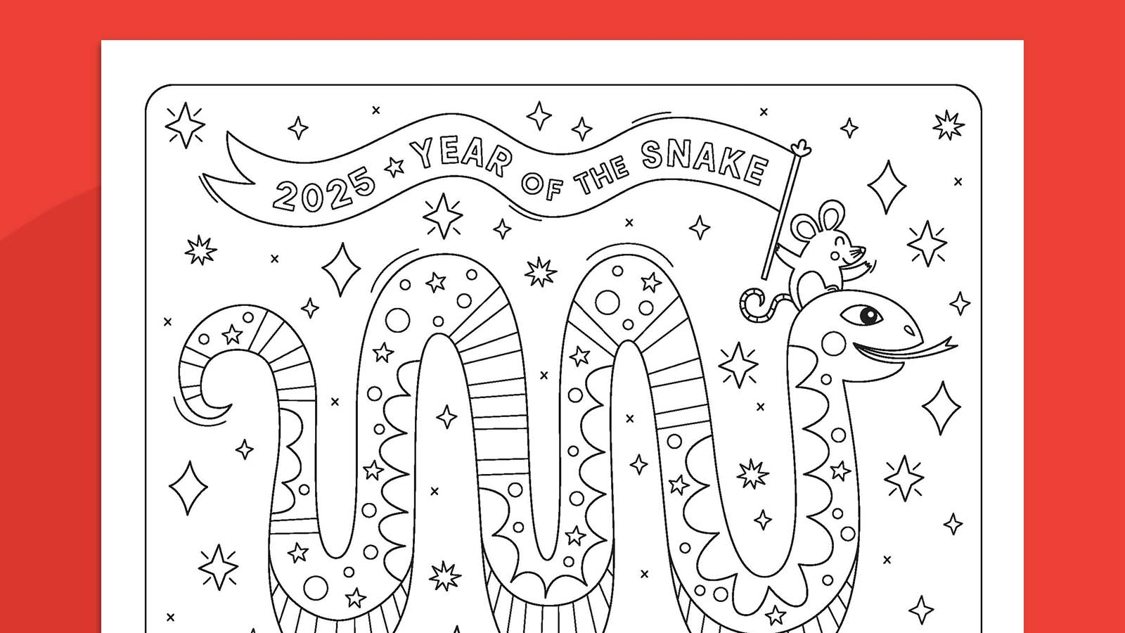 Lunar New Year 2025 Coloring Page Grab Our Free Download We Are 