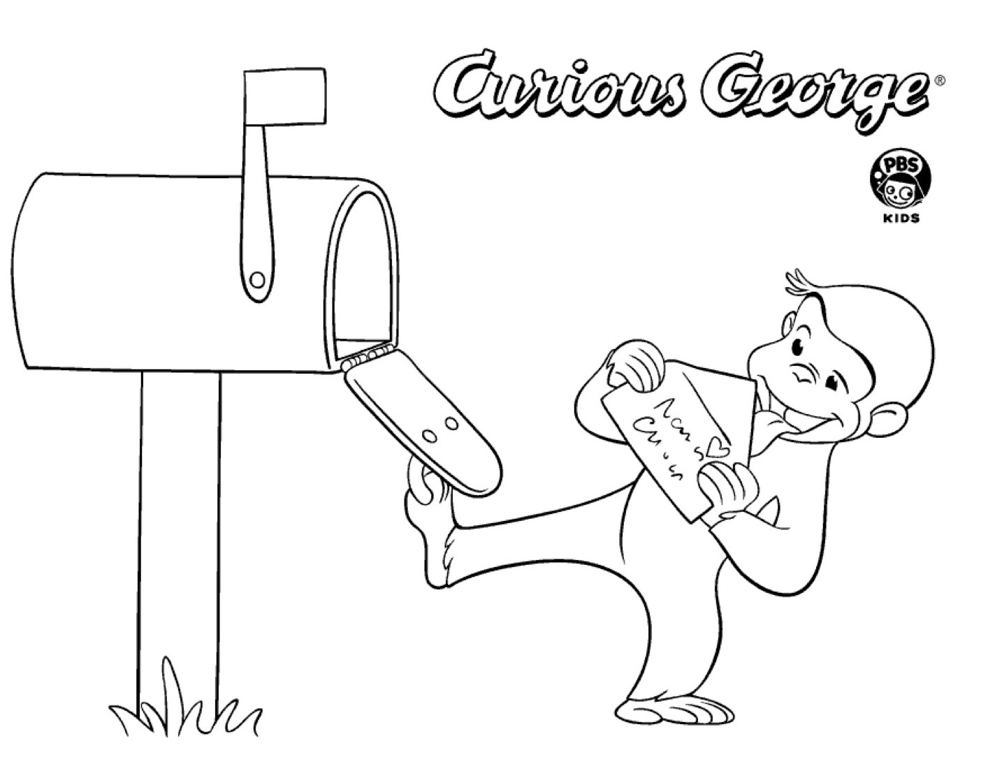 Mail Coloring Page Kids Coloring Pages PBS KIDS For Parents