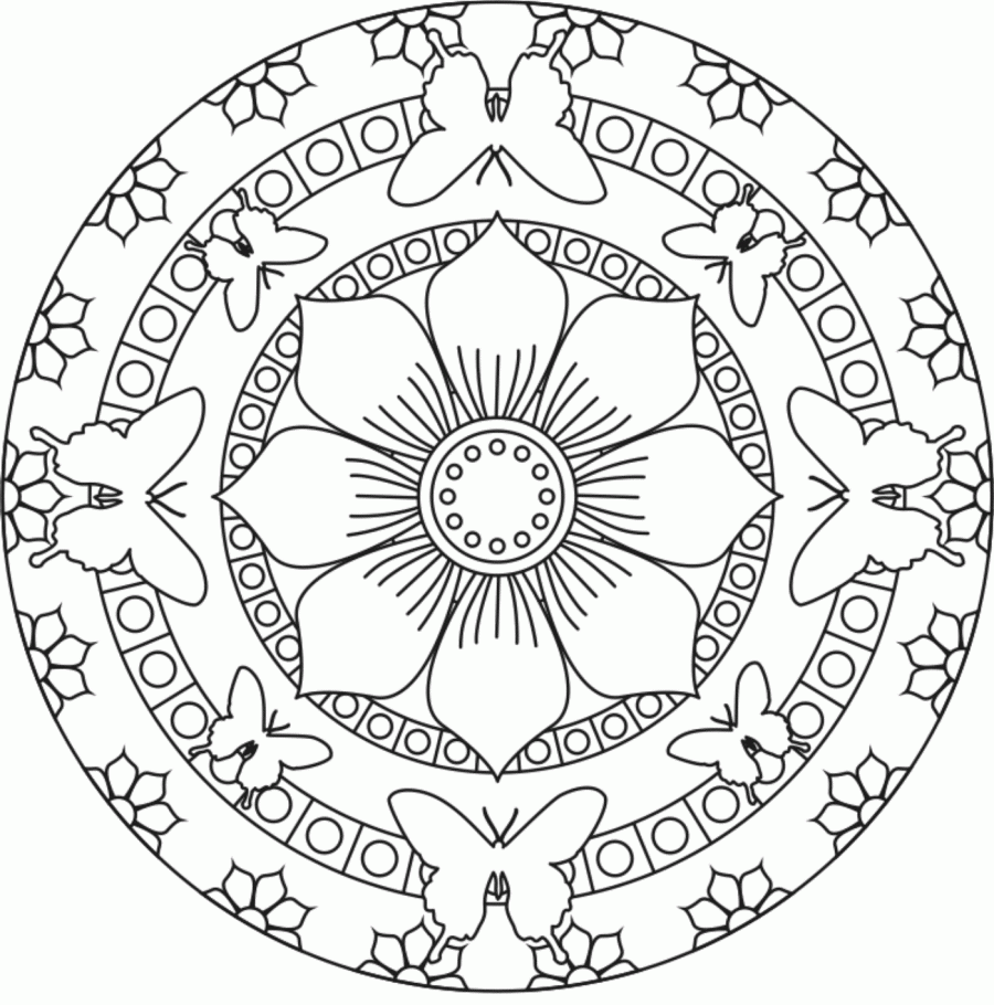 Mandalas For Kids Printable Coloring Pages FREE