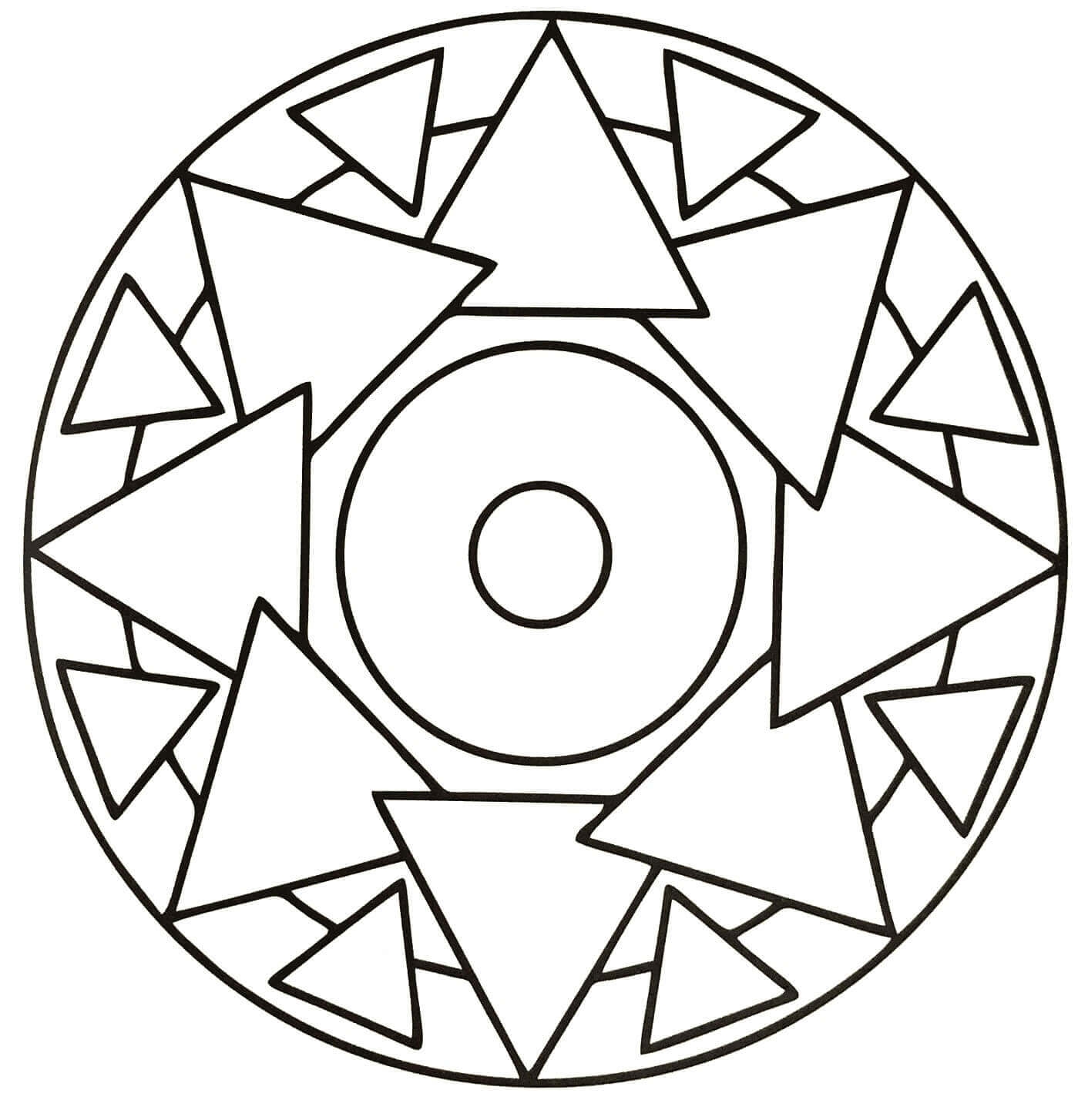 Mandalas For Kids Printable Coloring Pages FREE