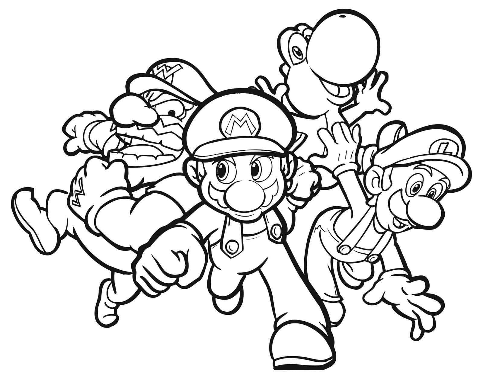Mario Coloring Pages Printable Coloring Pages FREE