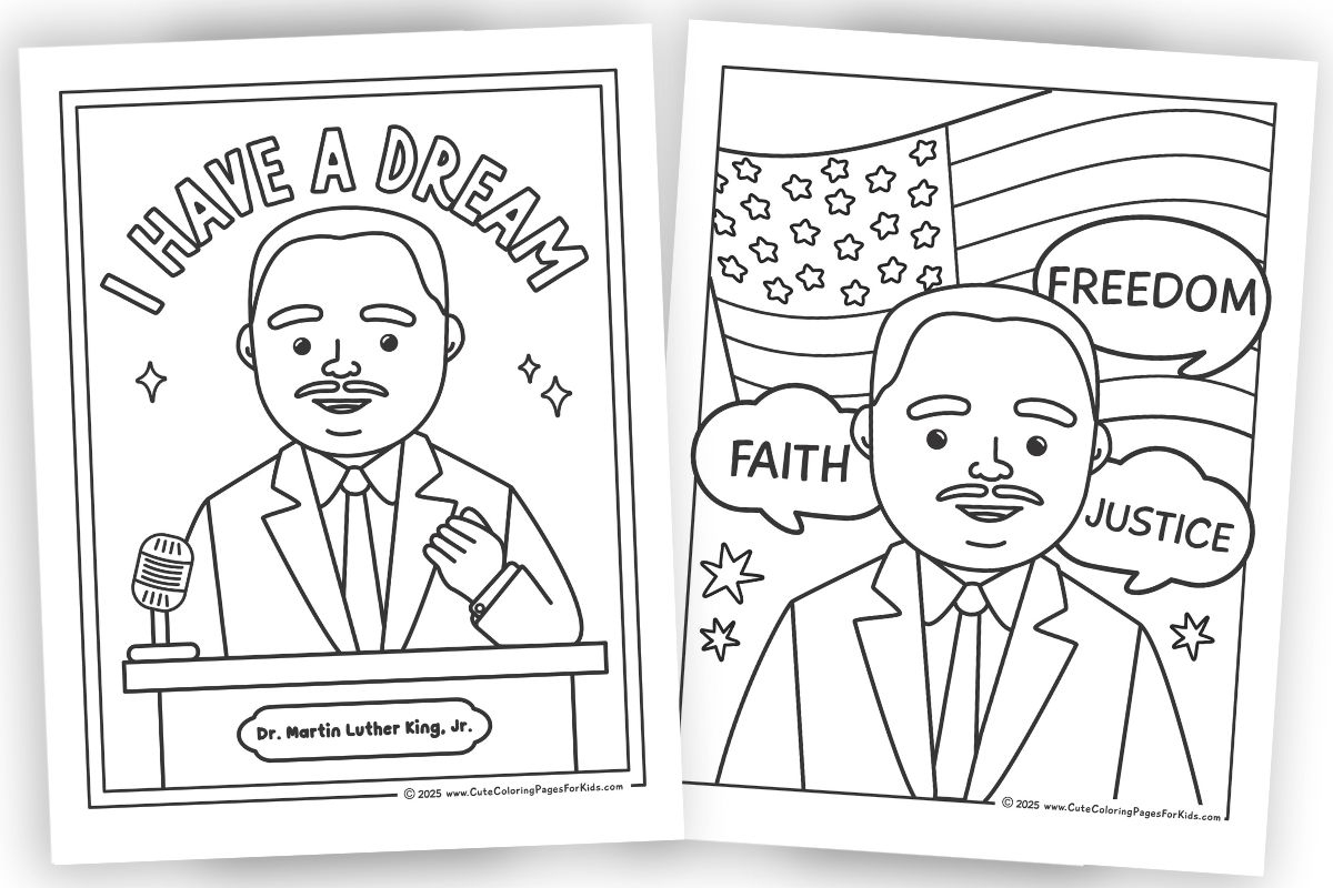 Martin Luther King Coloring Pages Free Printable Cute Coloring Pages For Kids