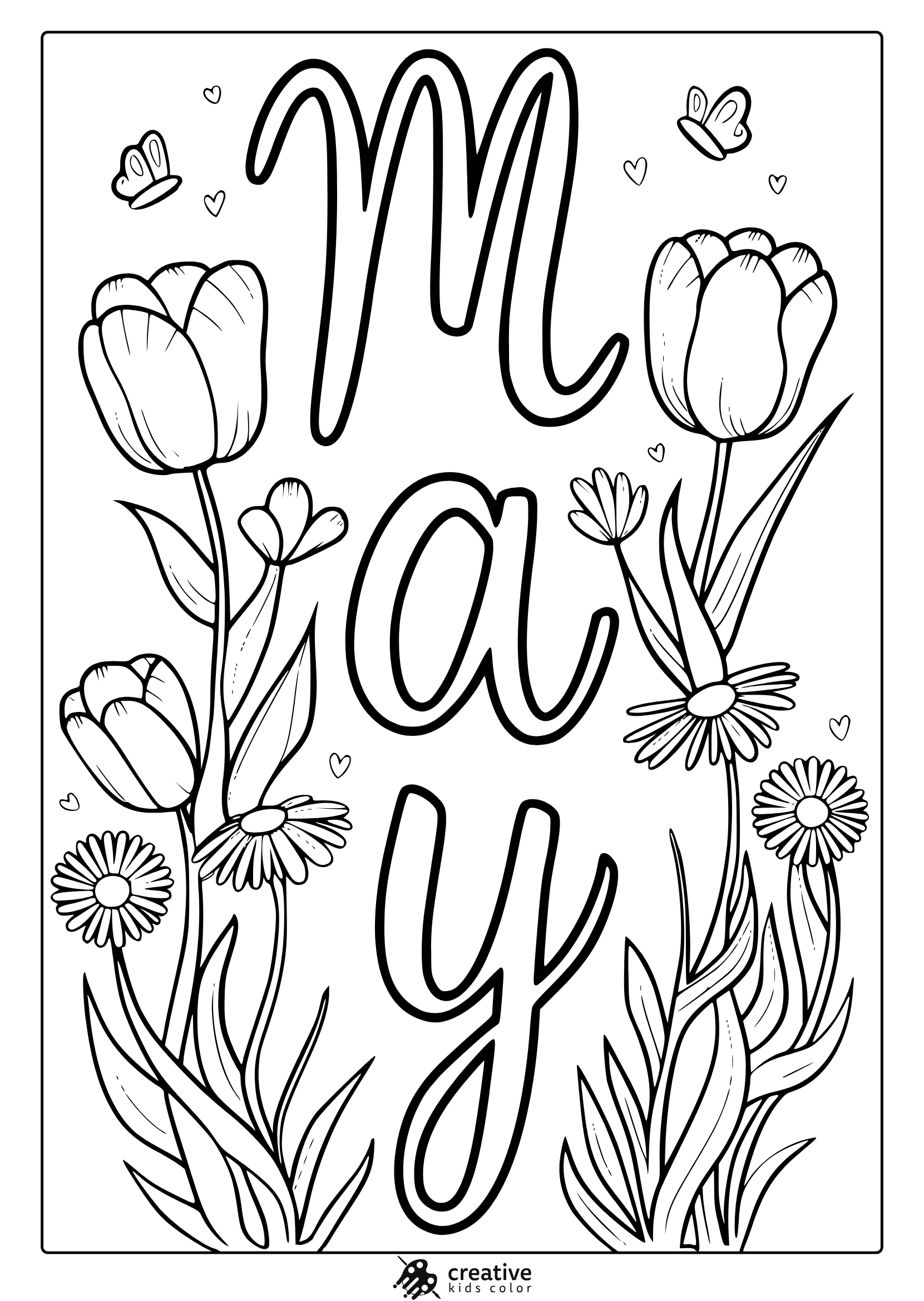 May Coloring Pages Free U0026 Fun Spring Printables 