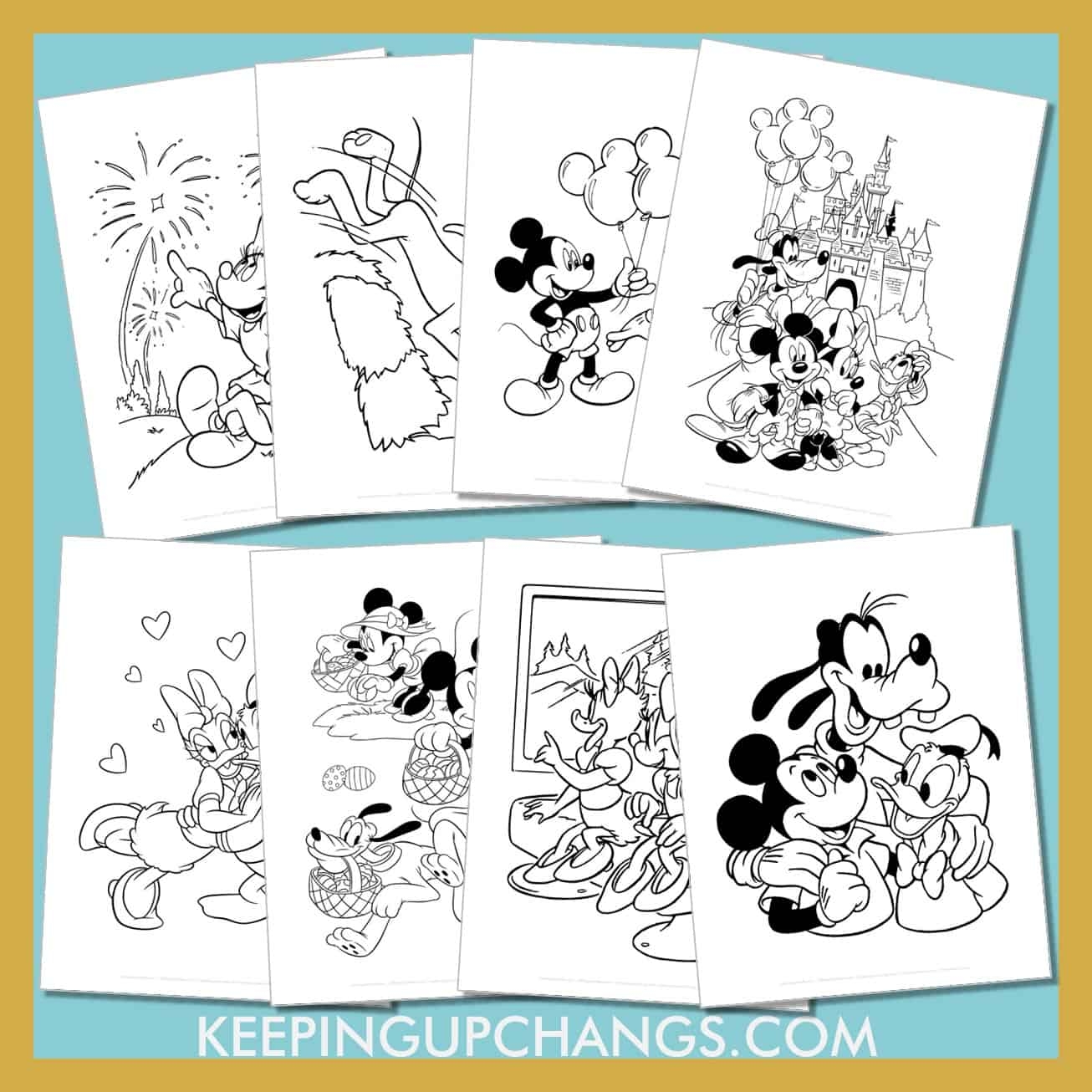 Mickey Mouse Clubhouse Printable Coloring Pages