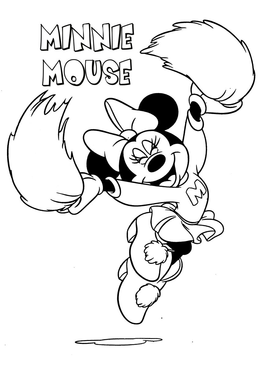 Printable Mickey And Minnie Mouse Coloring Pages