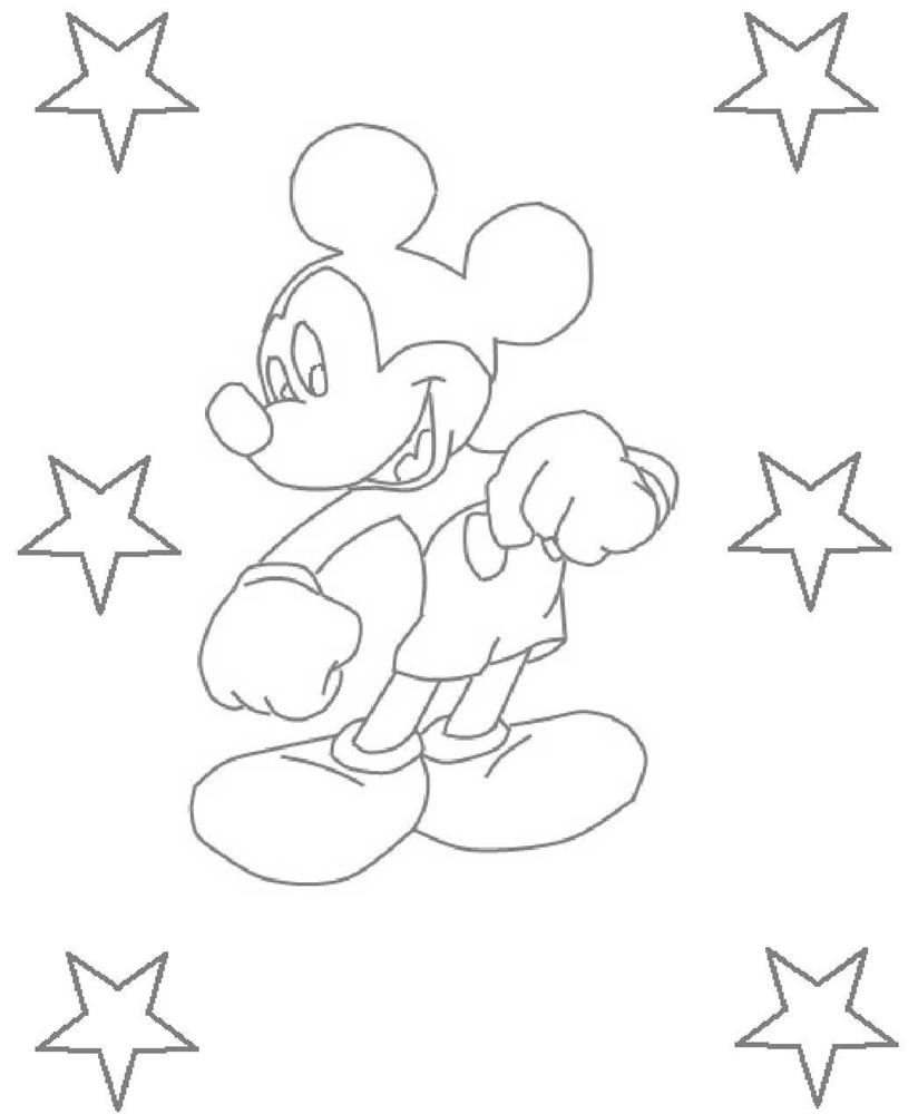 Mickey Mouse Coloring Printable Page