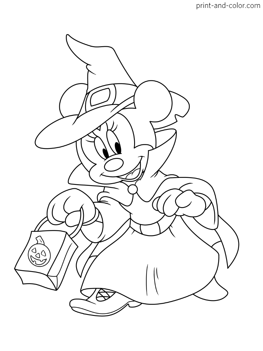 Disney Halloween Coloring Pages Printable
