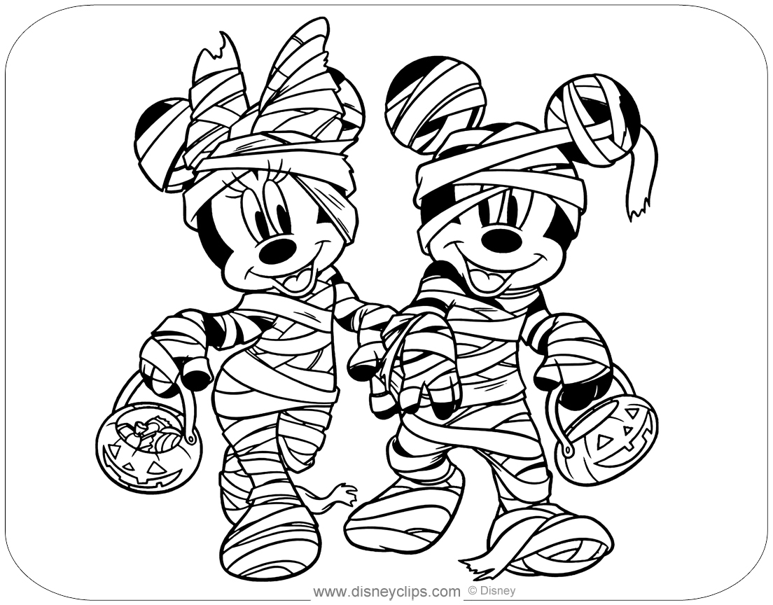 Free Disney Halloween Coloring Pages