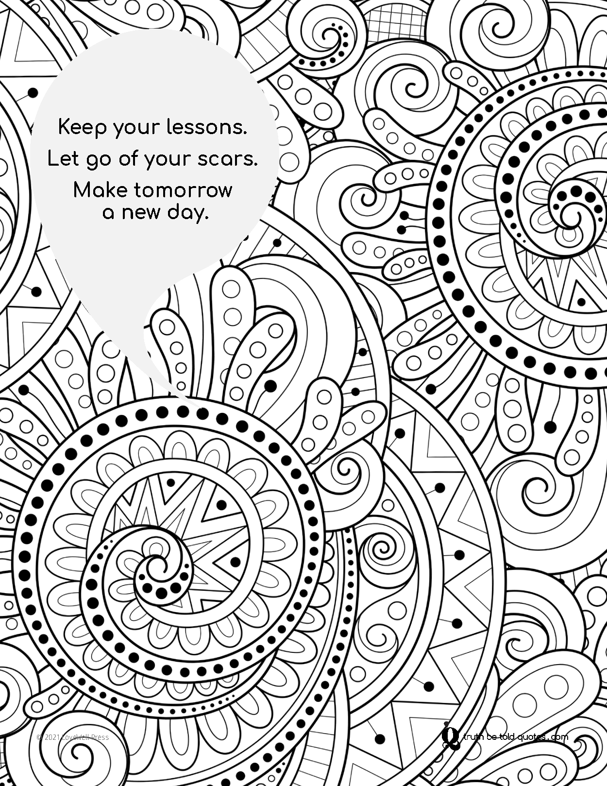 Free Printable Easy Inspirational Coloring Pages