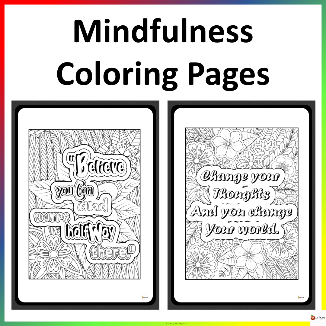 Printable Mindful Coloring Pages