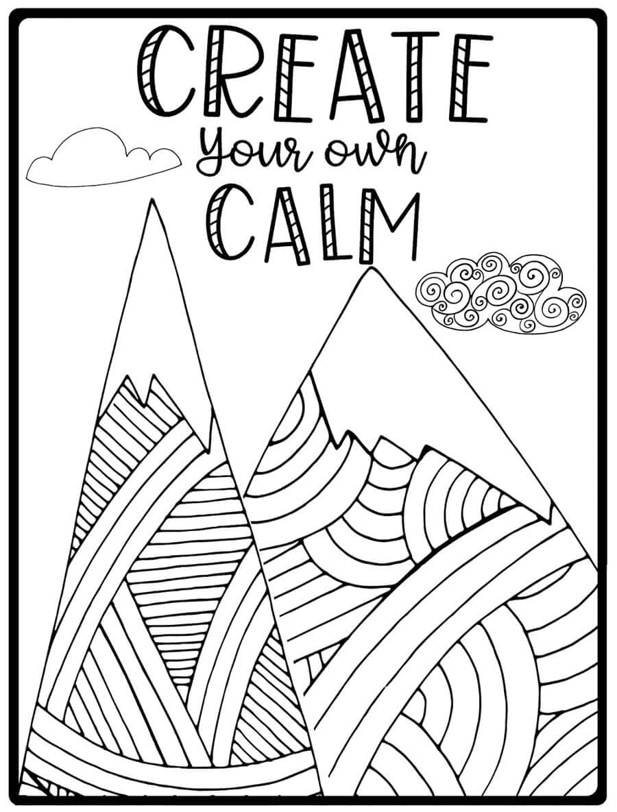 Mindfulness Create Your Own Calm Coloring Page Download Print Or Color Online For Free
