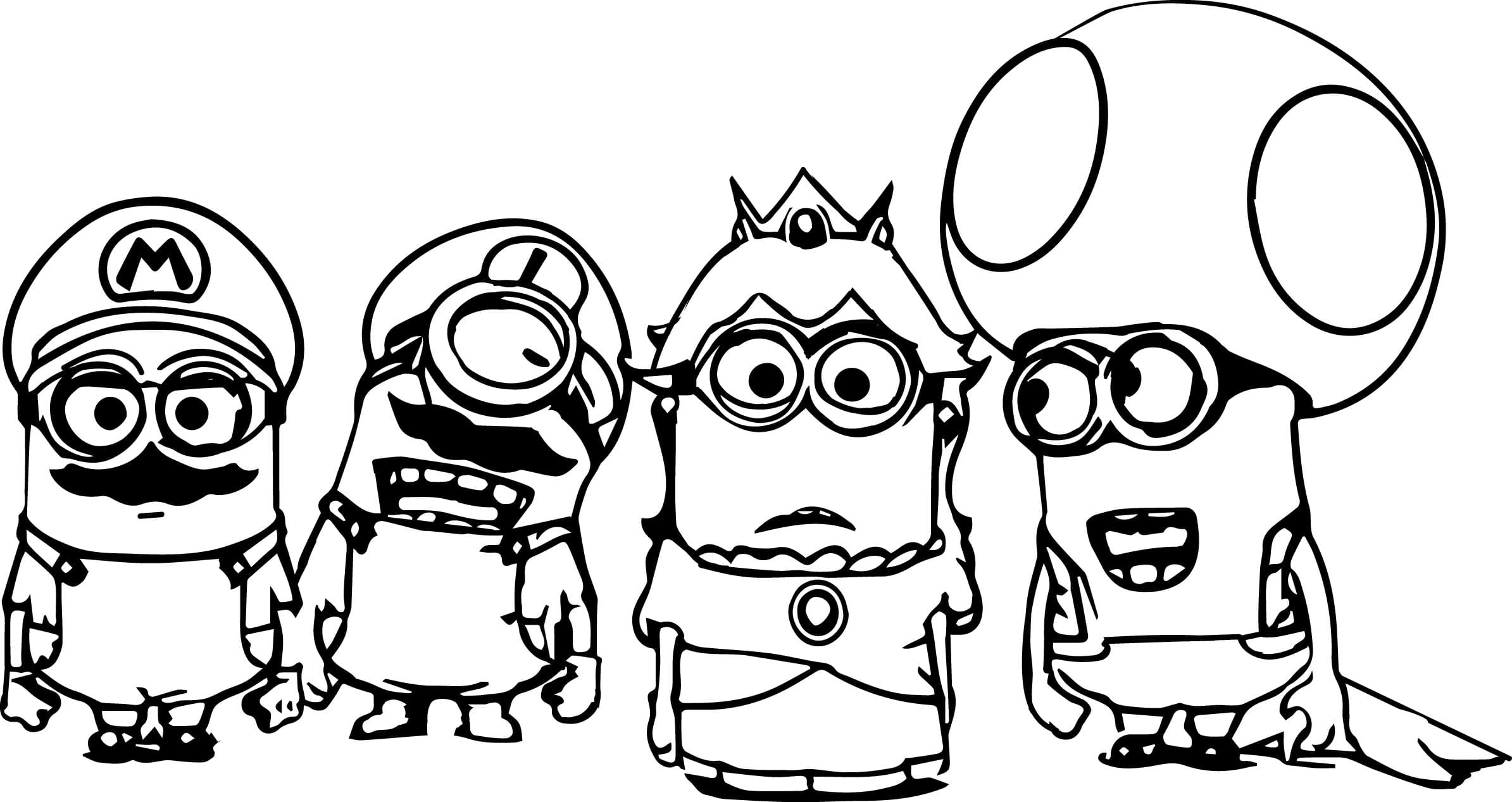 Minion And Friends Coloring Page Download Print Or Color Online For Free