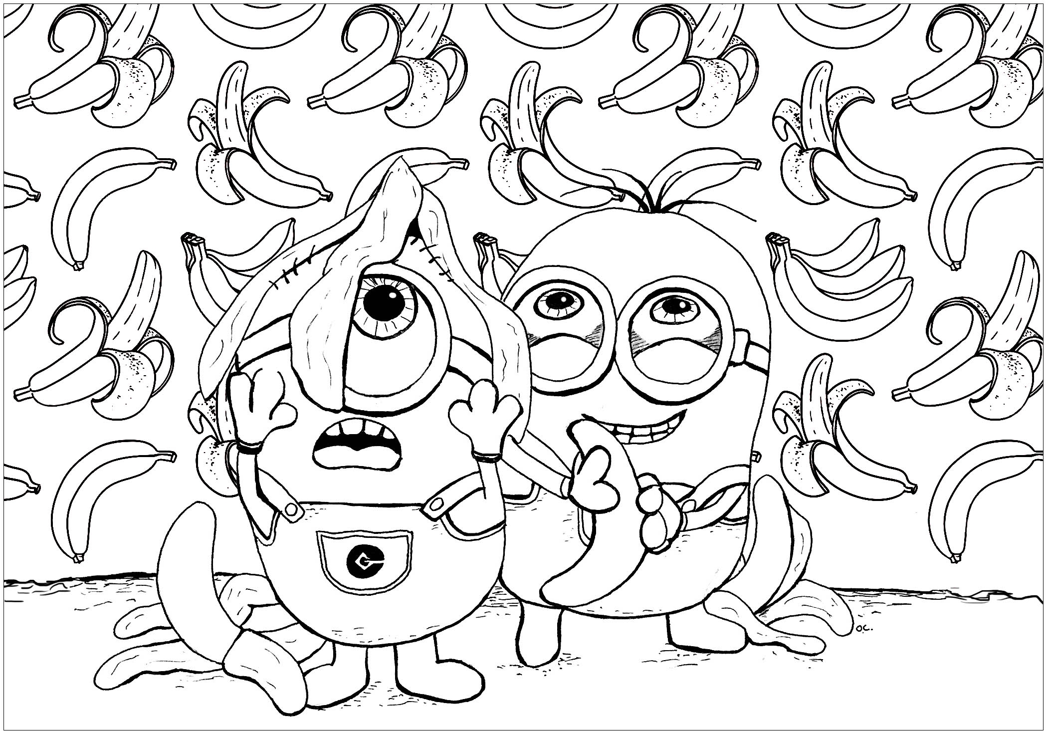 Free Minions Coloring Pages