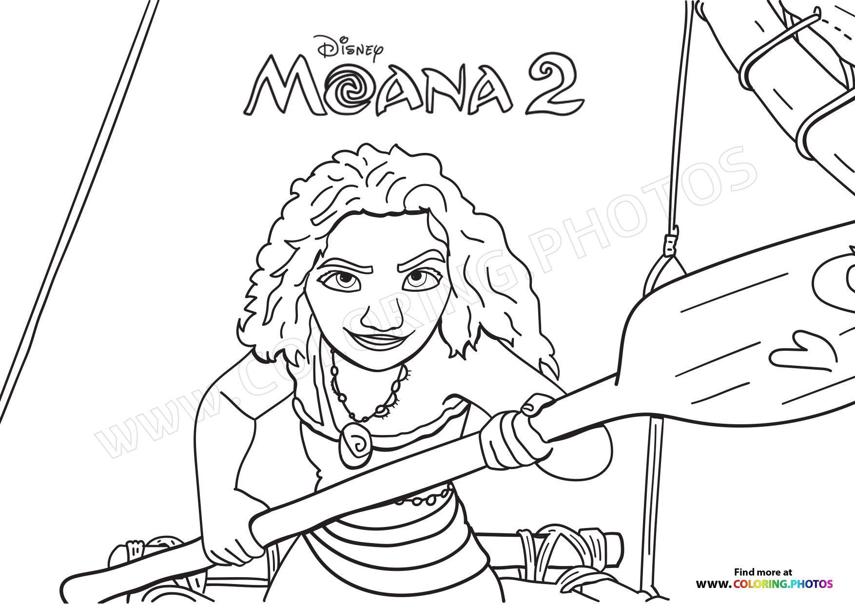 Moana 2 Coloring Pages Printable