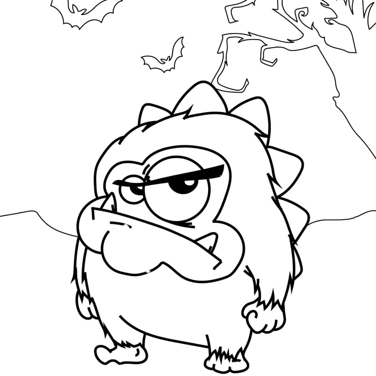 Monster Free Coloring Pages