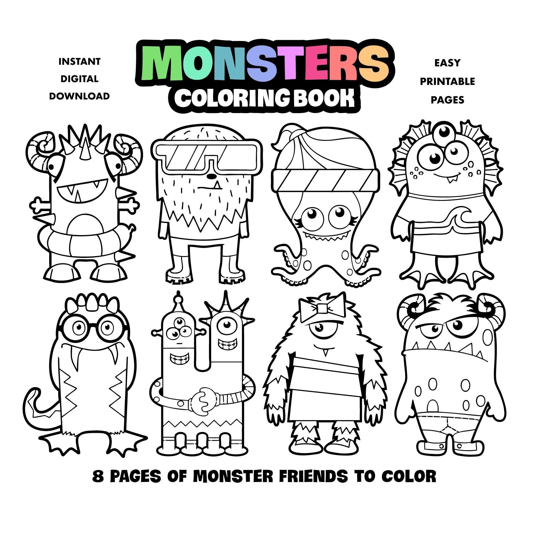 Free Coloring Pages Monsters