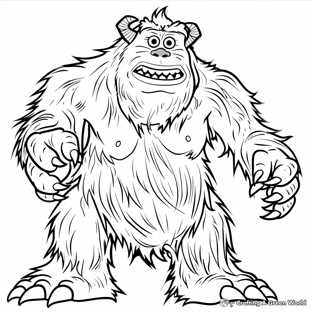 Monsters Inc Coloring Pages Free U0026 Printable 