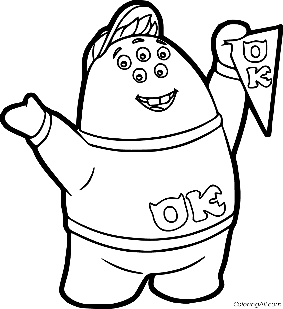 Monsters Inc Free Coloring Pages
