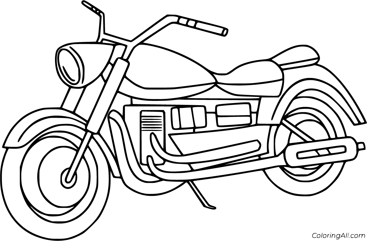 Motorcycle Coloring Pages 52 Free Printables ColoringAll