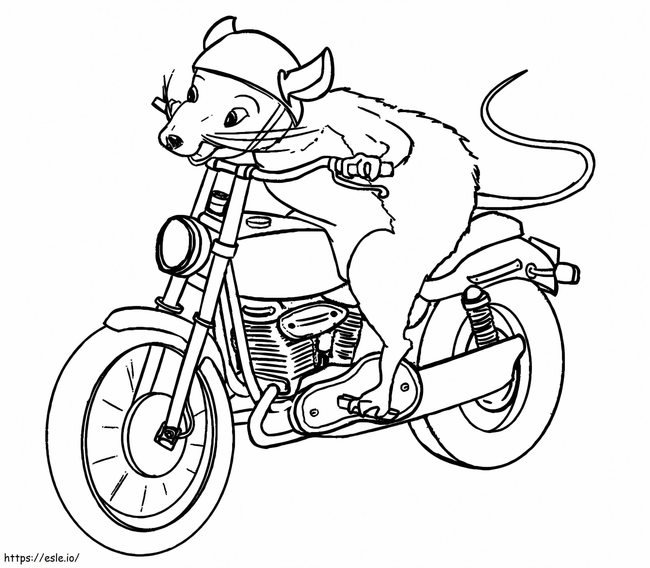 Free Coloring Pages Motorcycles