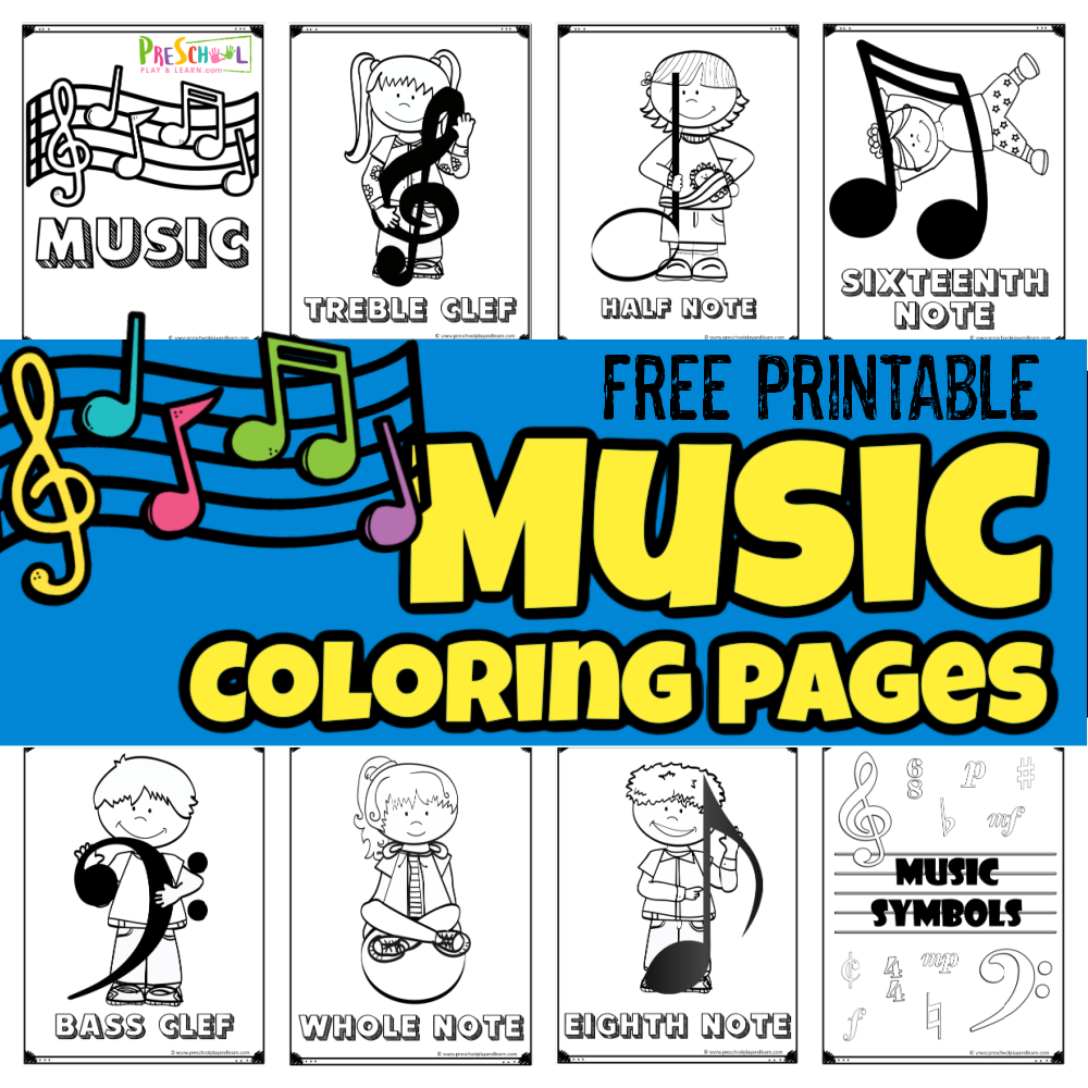 Printable Music Coloring Pages