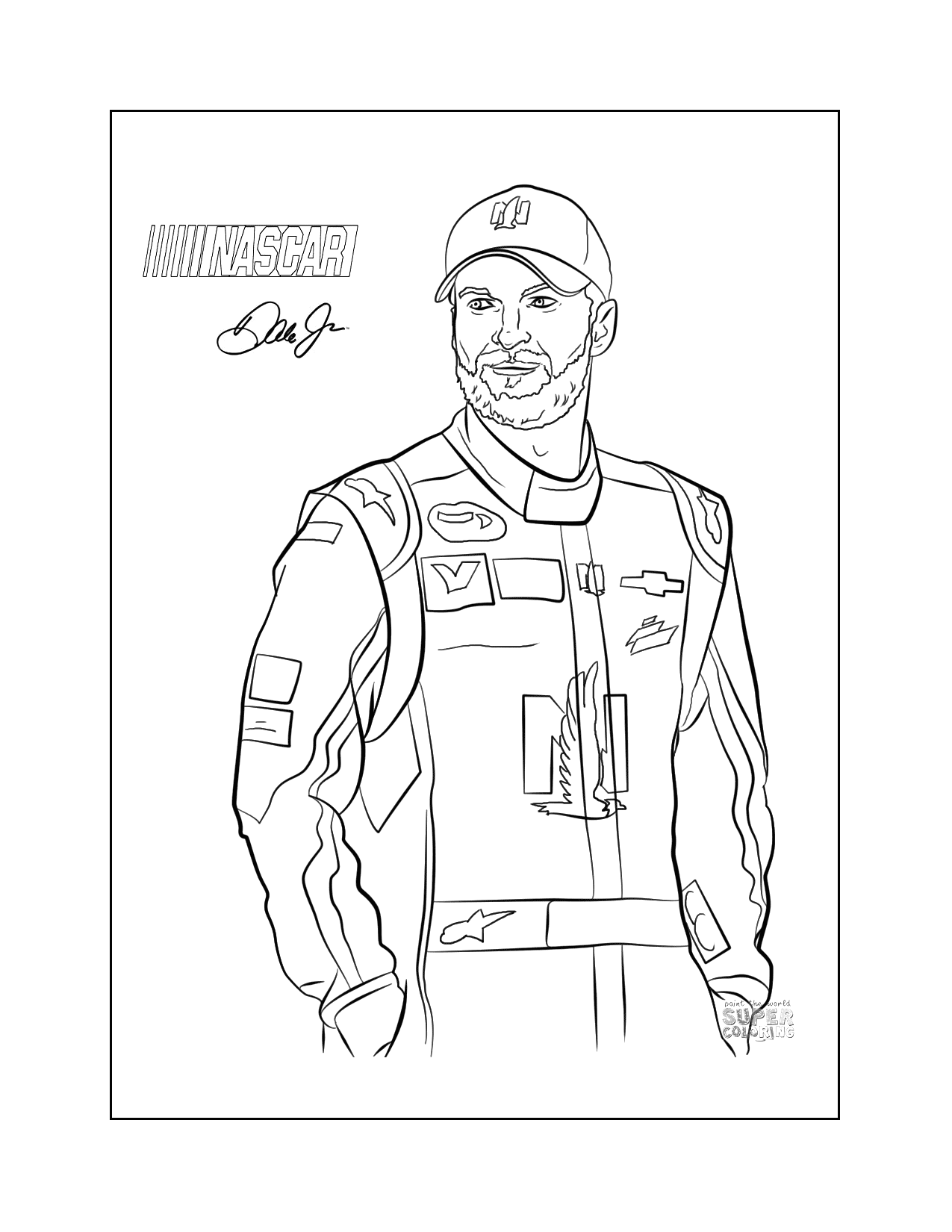 Nascar Coloring Pages Printable Coloring Pages FREE